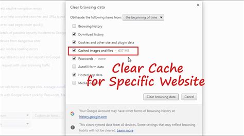 how to clear cache for one website chrome how to find specific cached files in chrome