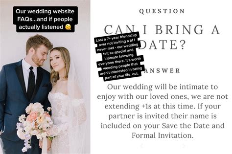 how to say no plus ones on wedding website